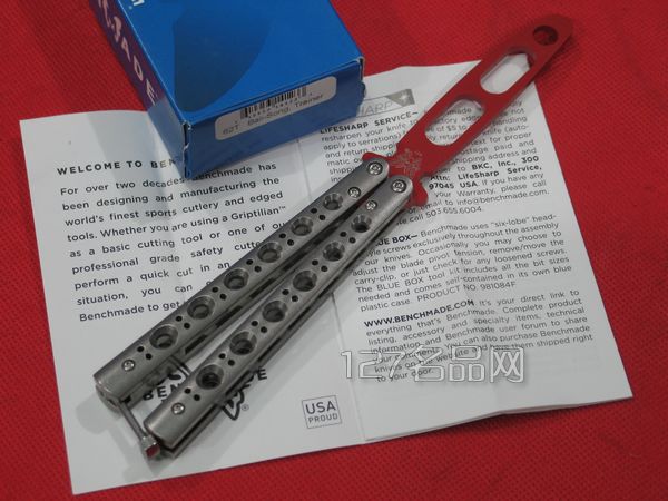 美国蝴蝶 Benchmade 62T练习甩刀