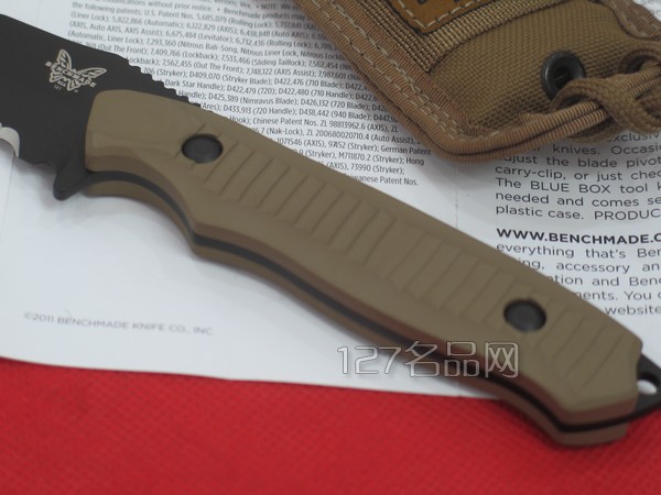 美国蝴蝶BENCHMADE 141SBKSN 猎虎