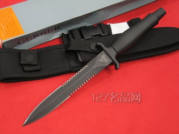 美国戈博 Gerber 1874 双刃半齿格斗刀