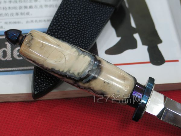 美国托德手工刀匠象牙柄匕首
