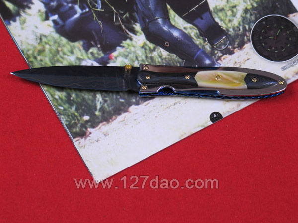 彩色大马士革 剑型手工珍藏版