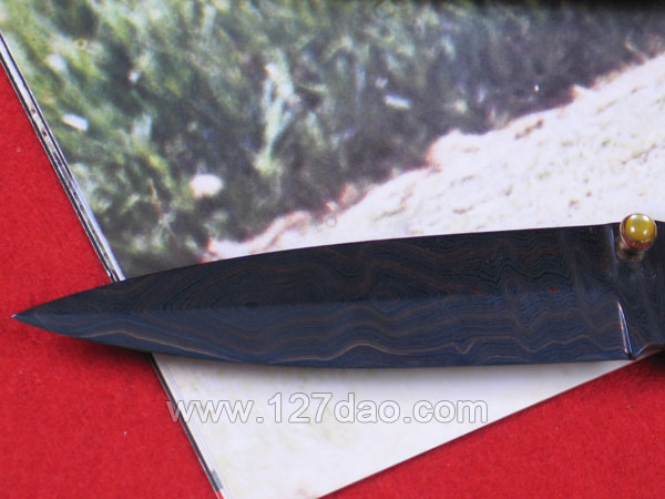 彩色大马士革 剑型手工珍藏版