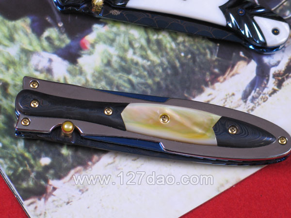 彩色大马士革 剑型手工珍藏版