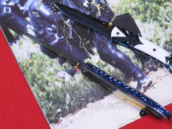 彩色大马士革 剑型手工珍藏版