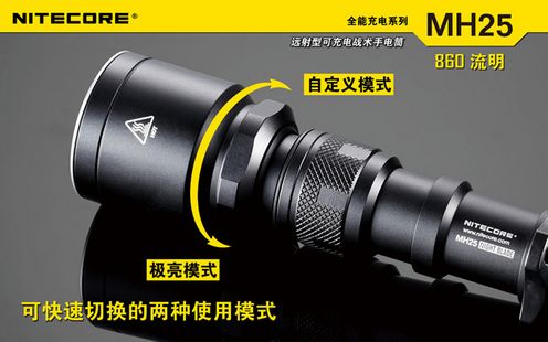 奈特科尔NITECOR MH25战术手电筒