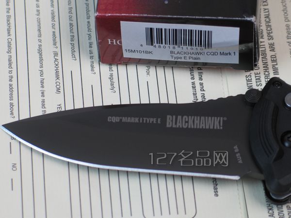 美国黑鹰马克1全刃15M101BK