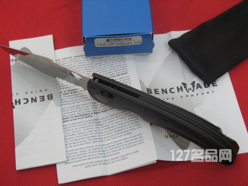 美国蝴蝶 Benchmade 741S半齿攻击刀