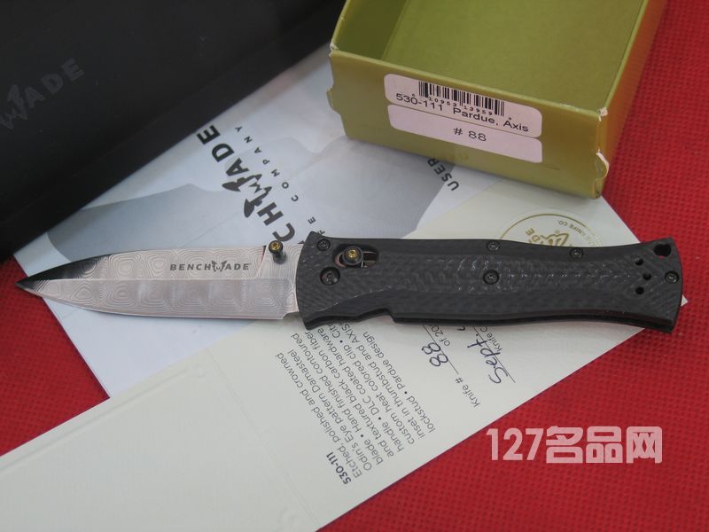 美国蝴蝶 Benchmade 530-111大马士革限量版