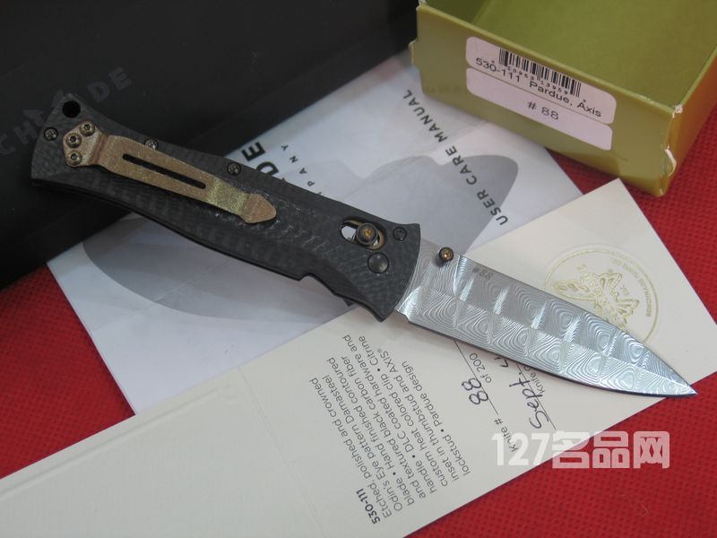 美国蝴蝶 Benchmade 530-111大马士革限量版