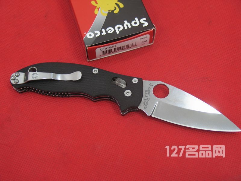 美国蜘蛛SPYDERCO  C101GP2全刃  127名刀网