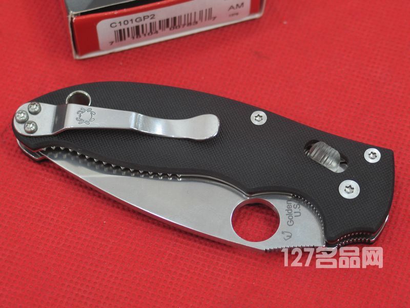 美国蜘蛛SPYDERCO  C101GP2全刃  127名刀网