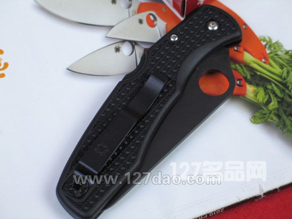 美国蜘蛛SPYDERCO  C91PBBK平刃  127名刀网