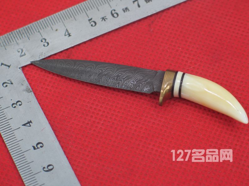 海象牙大马士革迷你型小手工刀