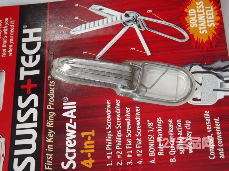 瑞士科技SwiessTech 4合1多用螺丝刀工具