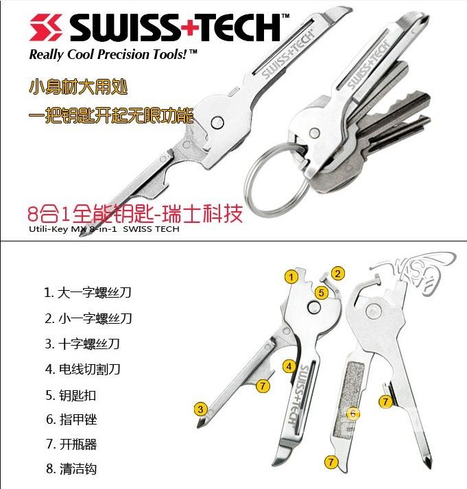 瑞士科技- 8in1 全能钥匙ST50500