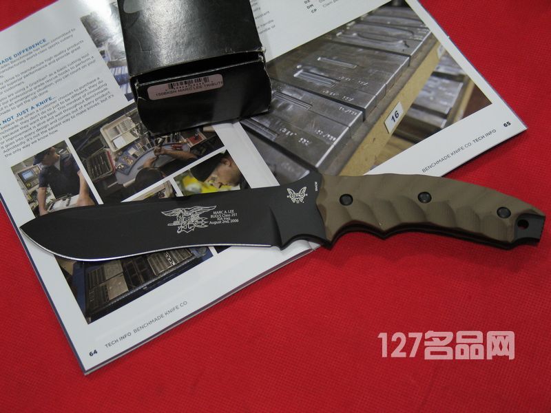 美国蝴蝶BENCHMADE  150BKSN海豹部队战术刀