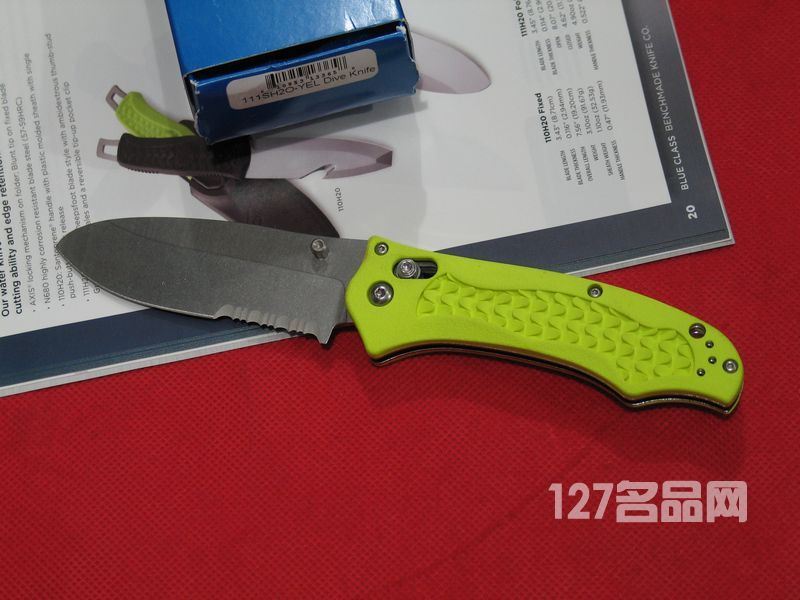 美国蝴蝶BENCHMADE  111SH2O-YEL战术折刀