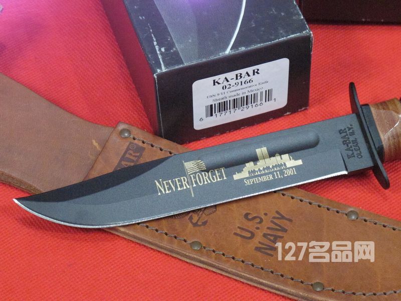 美国卡巴KA-BAR 9166海军911纪念版