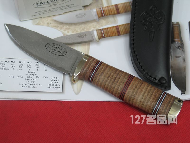 瑞典FK Fallkniven NL5CX 大马士革经典猎刀