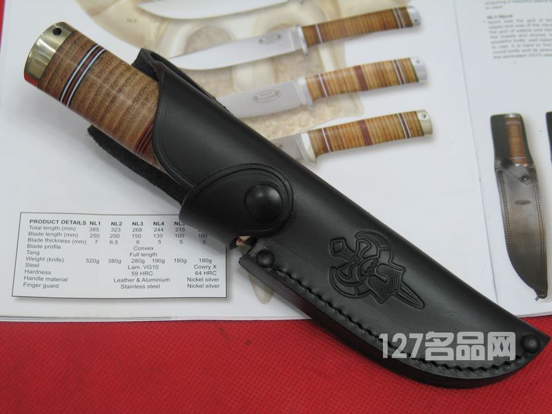 瑞典FK Fallkniven NL5CX 大马士革经典猎刀