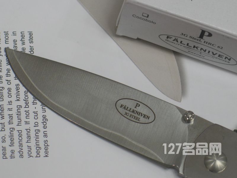 瑞典FK Fallkniven P 3G0ak 海淹橡木柄折刀