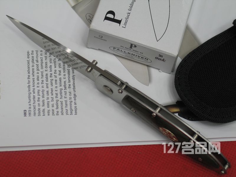 瑞典FK Fallkniven P 3G0ak 海淹橡木柄折刀