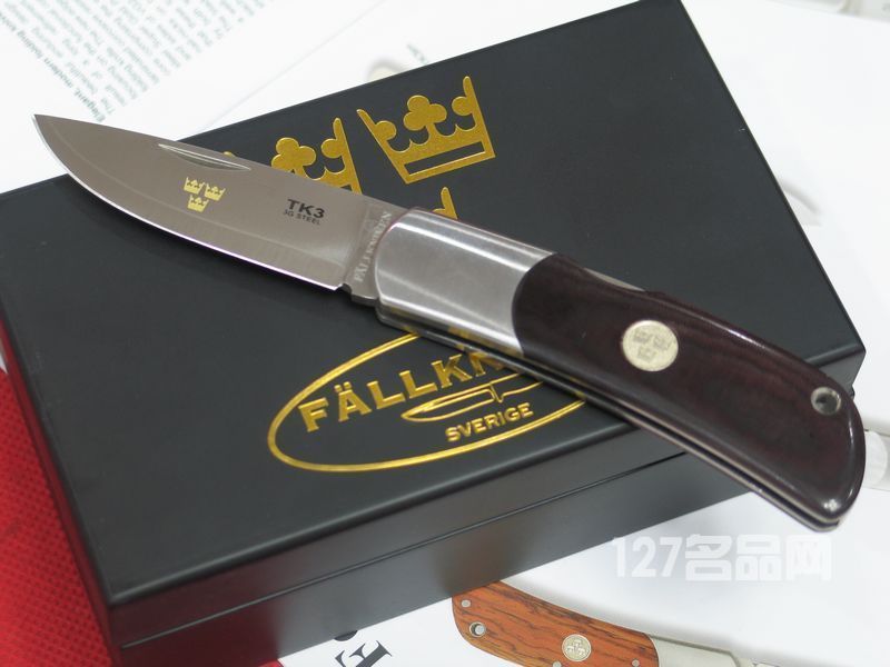 瑞典FK Fallkniven TK3mm 皇家手工米卡塔柄绅士礼盒折刀 
