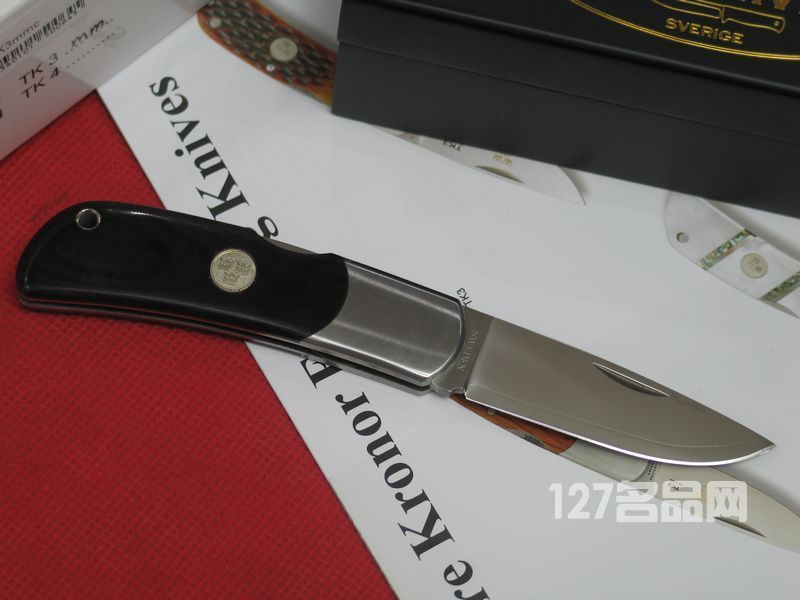瑞典FK Fallkniven TK3mm 皇家手工米卡塔柄绅士礼盒折刀 
