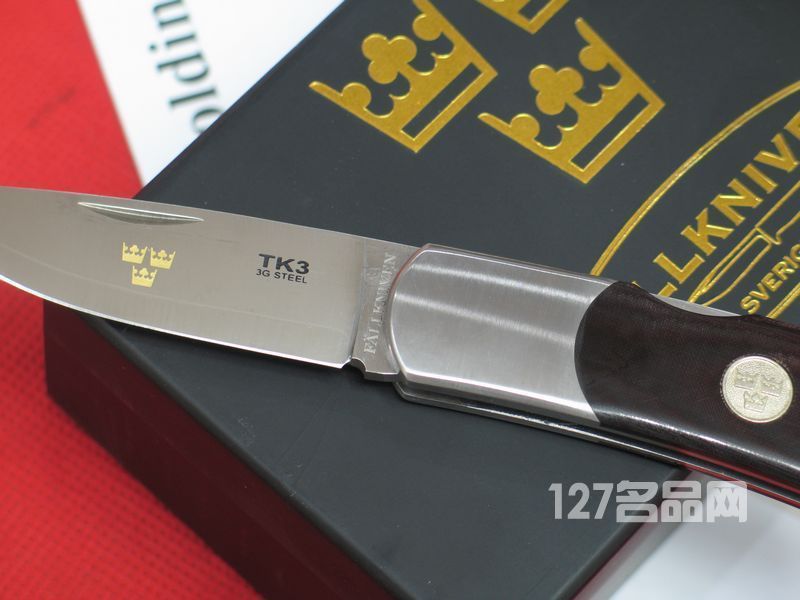 瑞典FK Fallkniven TK3mm 皇家手工米卡塔柄绅士礼盒折刀 