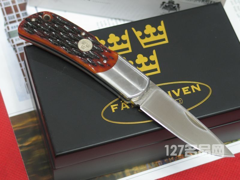 瑞典FK Fallkniven TK3JB 皇家手工野生黄牛骨柄礼盒折刀