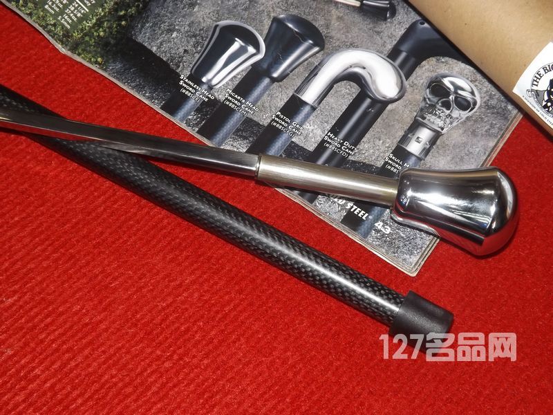 美国冷钢Coldsteel 88SCF 碳纤维拐杖剑(不锈钢圆头)