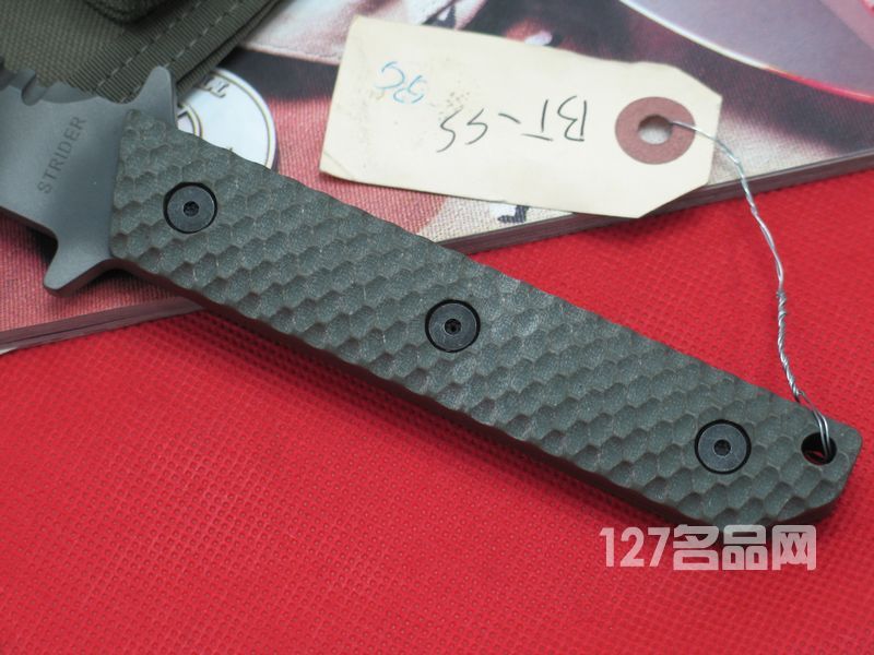 美国挺进者Strider BTSS G10柄背齿战术直刀 