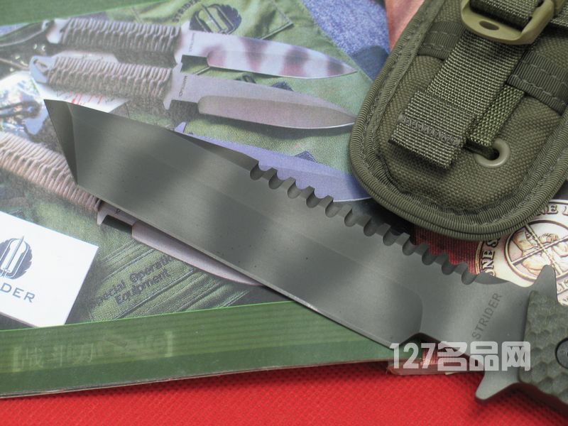 美国挺进者Strider BTSS G10柄背齿战术直刀 