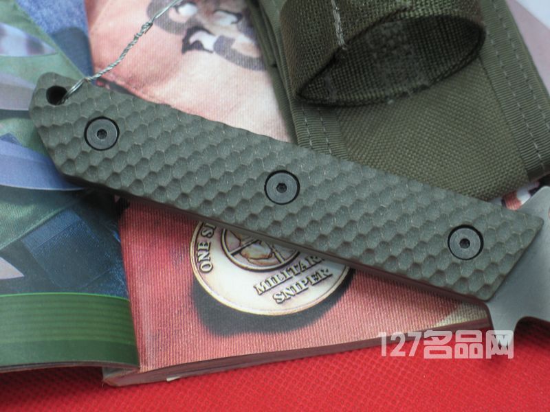 美国挺进者Strider BTSS G10柄背齿战术直刀 