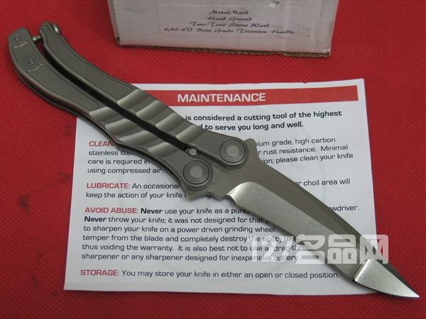 美国微技术MICROTECH 170蚬蝶剑标钛柄