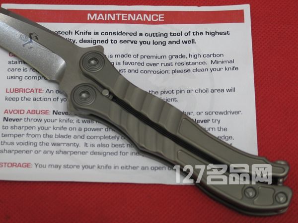 美国微技术MICROTECH 170蚬蝶剑标钛柄