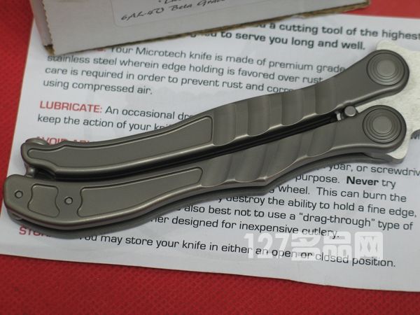 美国微技术MICROTECH 170蚬蝶剑标钛柄