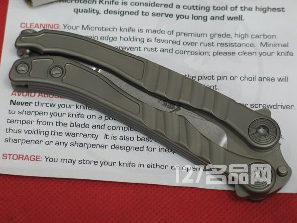 美国微技术MICROTECH 170蚬蝶剑标钛柄