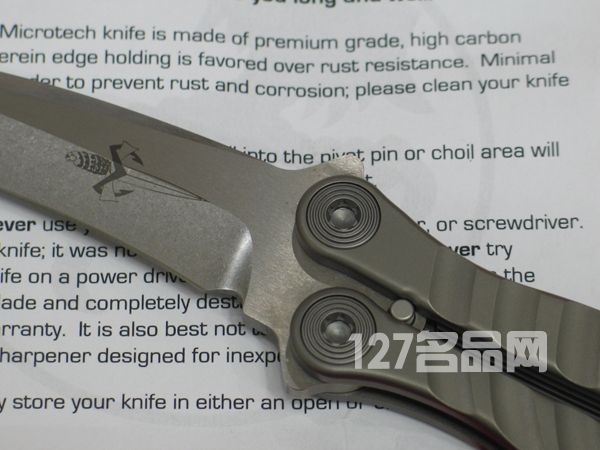 美国微技术MICROTECH 170蚬蝶剑标钛柄