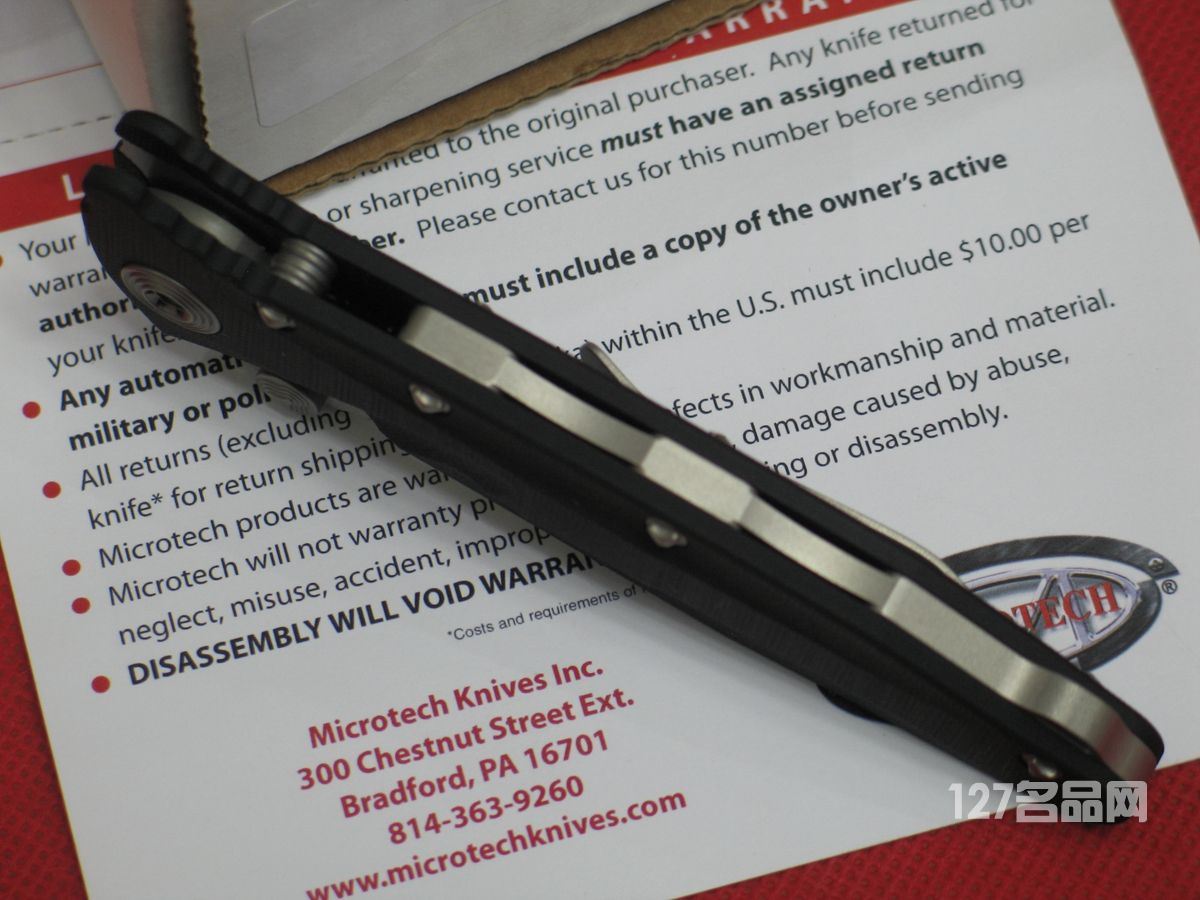 美国微技术MICROTECH 159-5半齿战术折刀