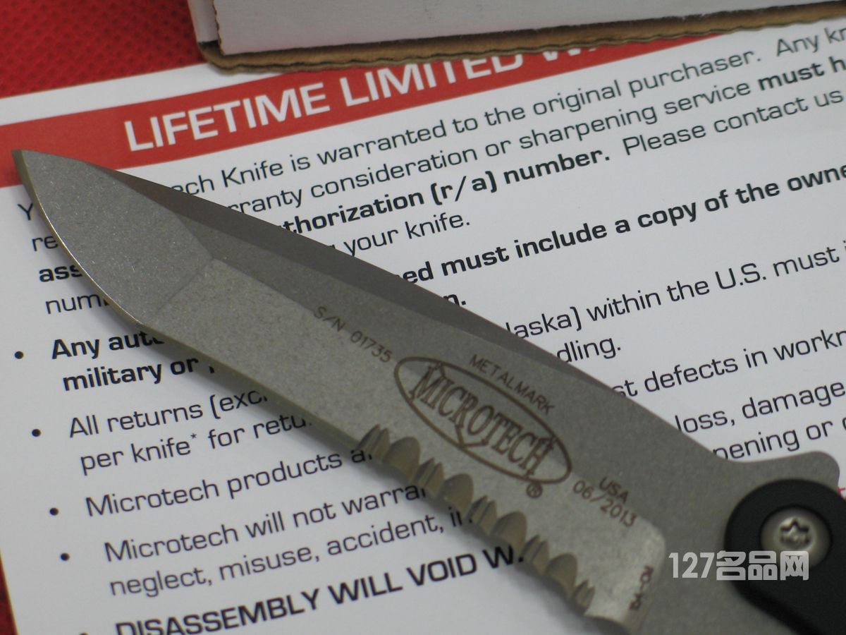 美国微技术MICROTECH 170-11蚬蝶战术款经典甩刀