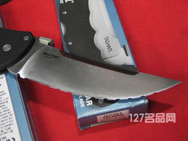 美国冷钢ColdSteel 21TTXLS波斯剑全齿刃折刀