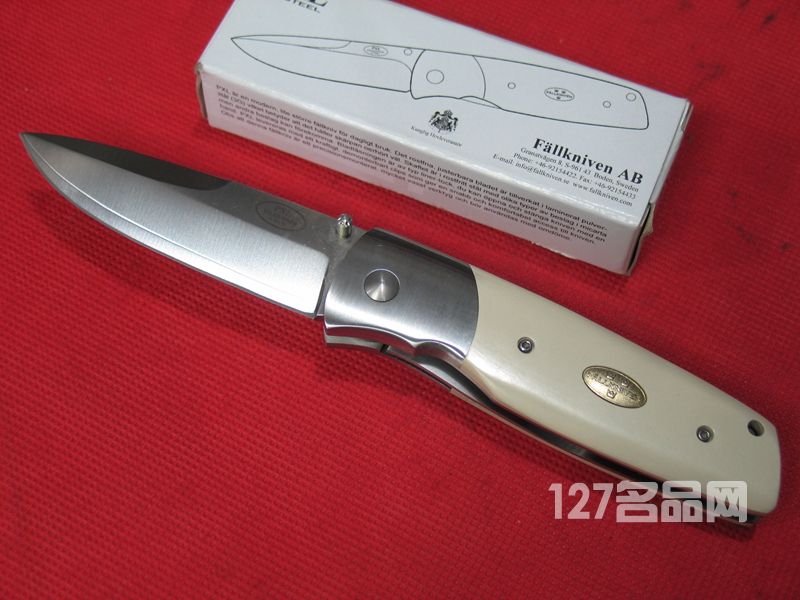 瑞典FK Fallkniven PXL3G粉末钢+VG2象牙米塔柄精品口袋刀