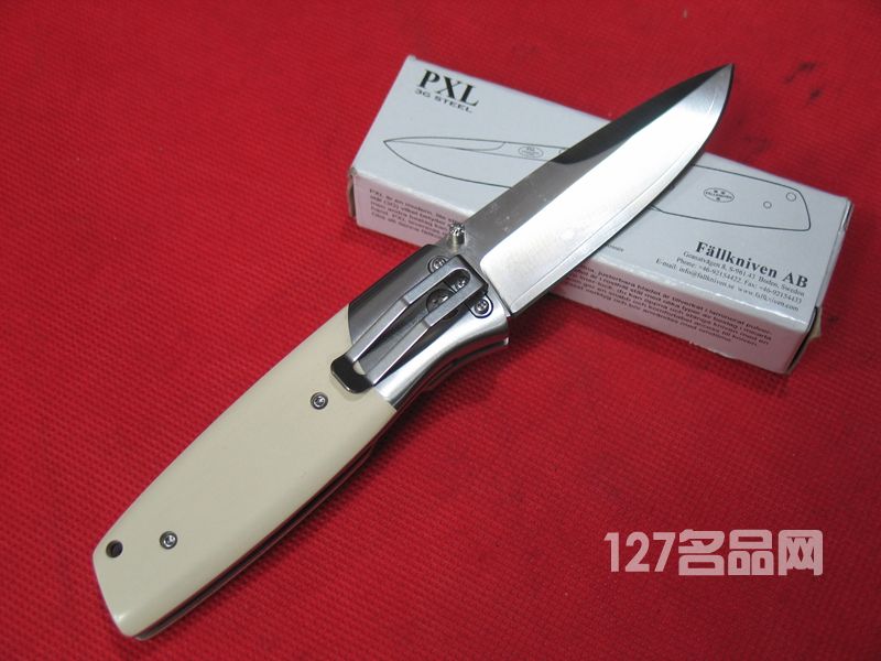 瑞典FK Fallkniven PXL3G粉末钢+VG2象牙米塔柄精品口袋刀