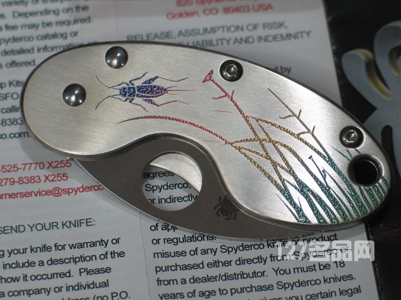 美国蜘蛛SPYDERCO C29PT小蟋蟀掌中折刀  127名刀网