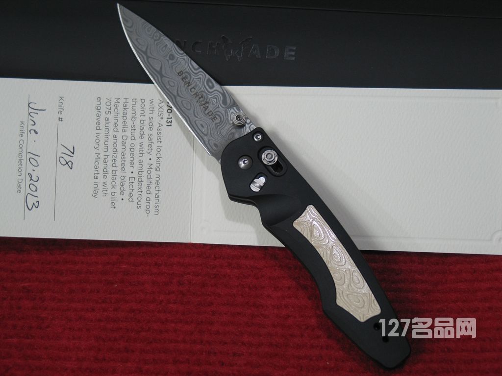 美国蝴蝶BENCHMADE 470-131大马士革限量版