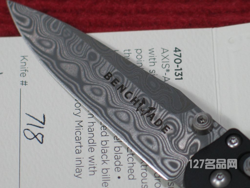 美国蝴蝶BENCHMADE 470-131大马士革限量版