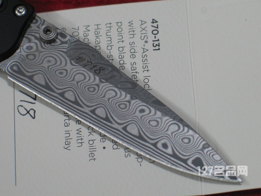 美国蝴蝶BENCHMADE 470-131大马士革限量版