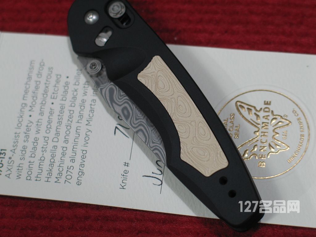 美国蝴蝶BENCHMADE 470-131大马士革限量版