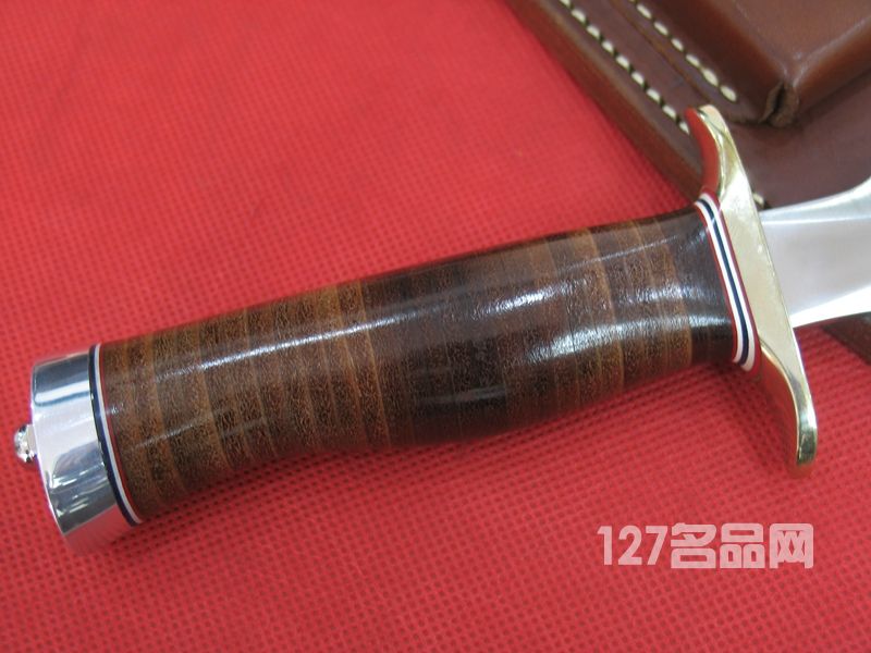 美国兰德尔皮柄双刃格斗刀